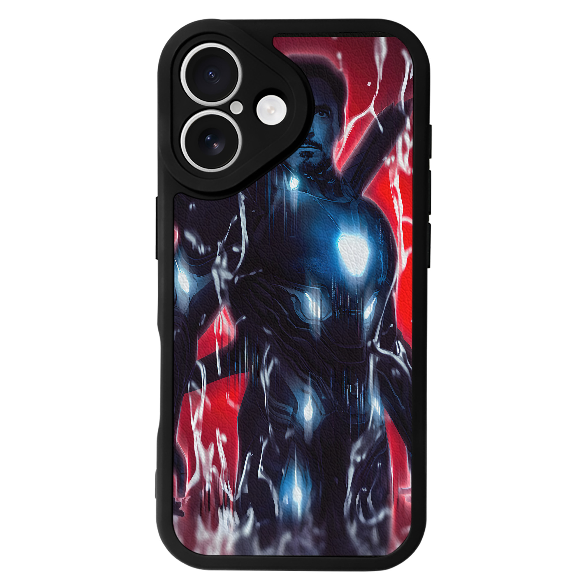（画像用） アベンジャーズ The Avengers 【iPhone 16シリーズ対応】シリコンスマホケース（レザー調） 材質：シリコン